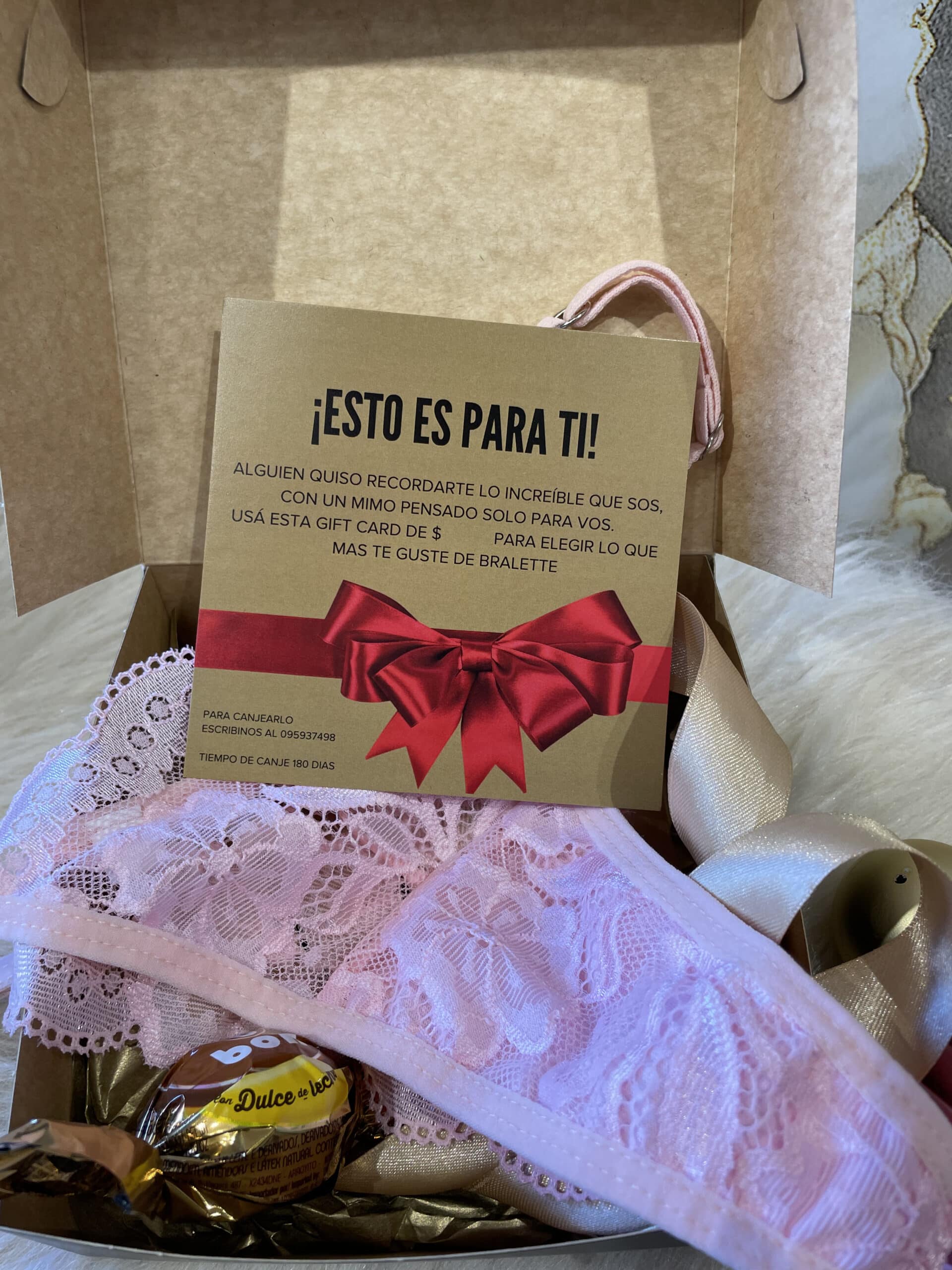 BOX Gift Card $500 + Bombacha + Perfume (Envio en 24 horas)