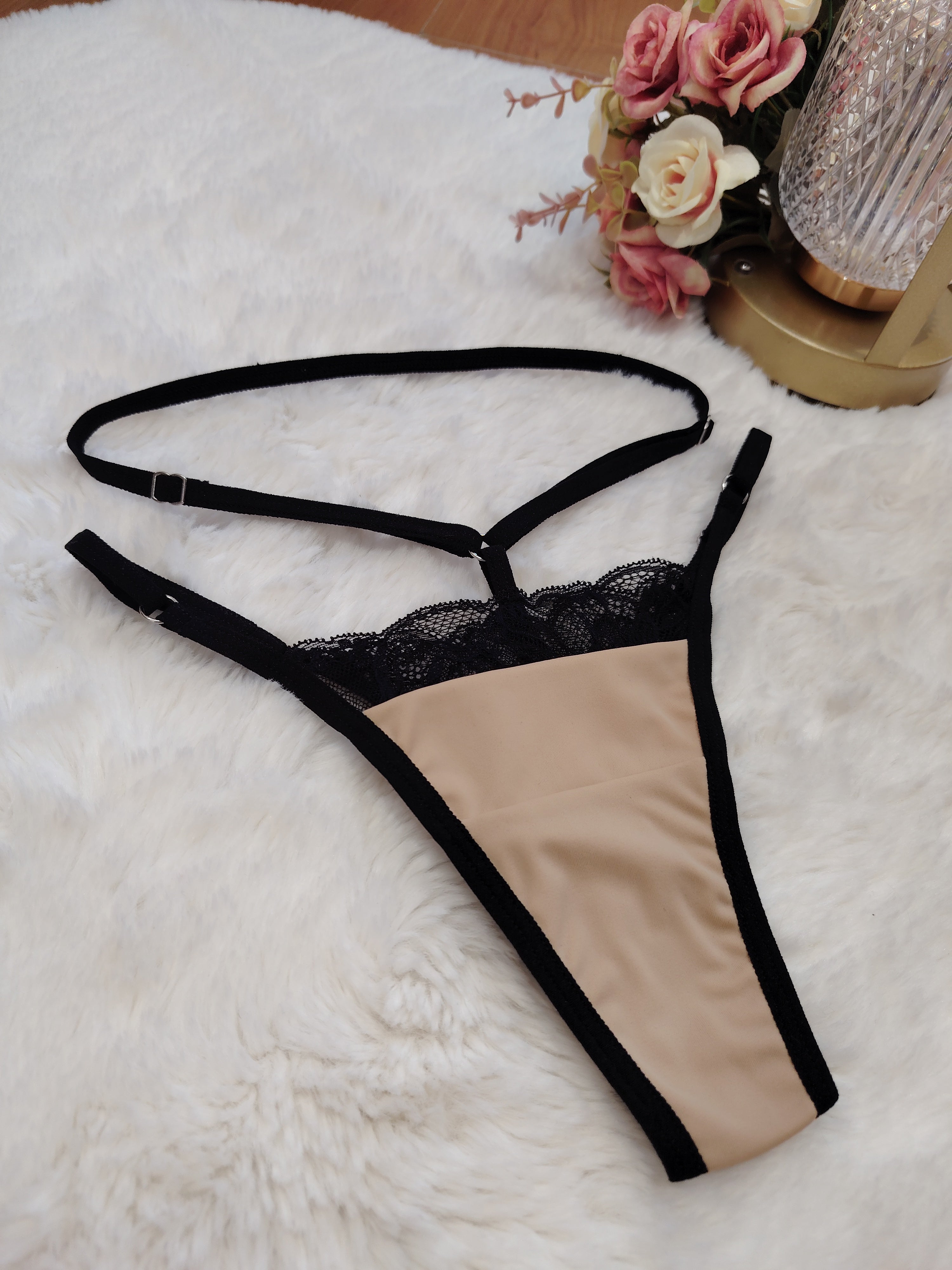 Tanga Gaia Lycra Beige