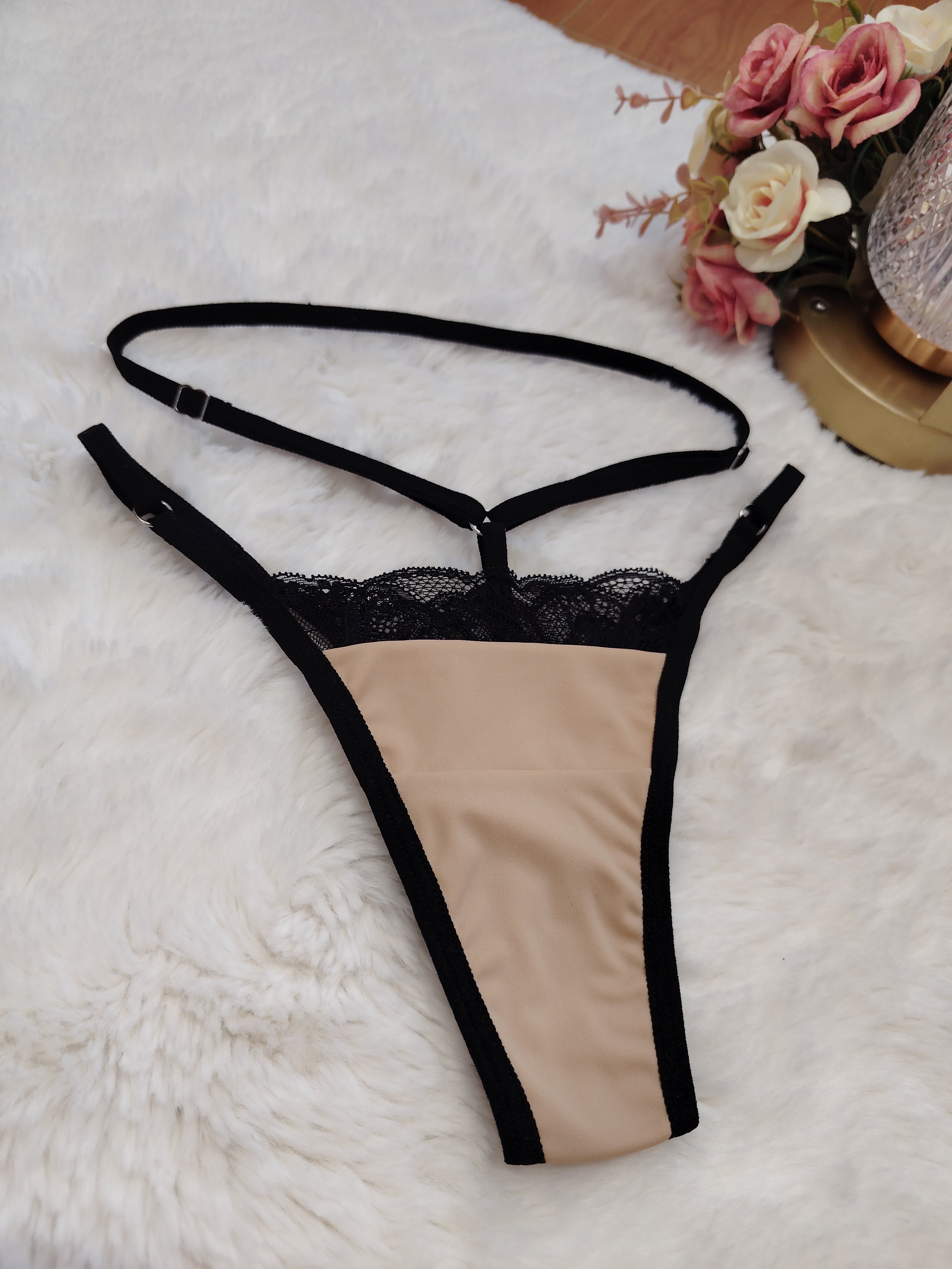 Tanga Gaia Lycra Beige