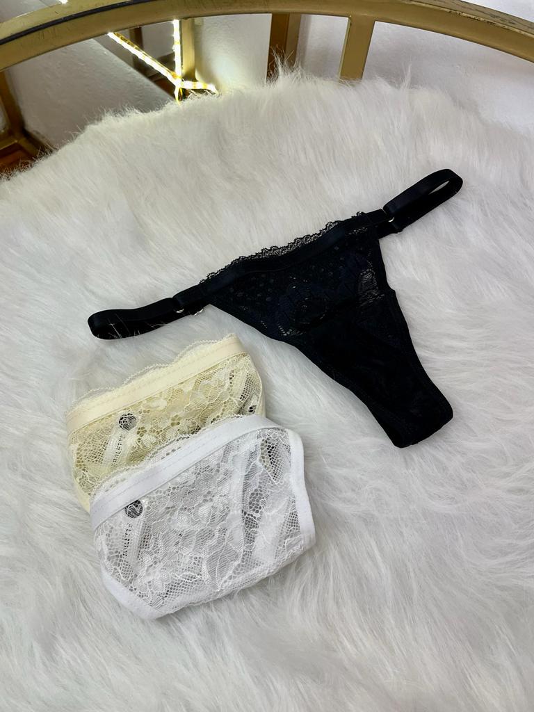 Pack X3 Tanga Encaje