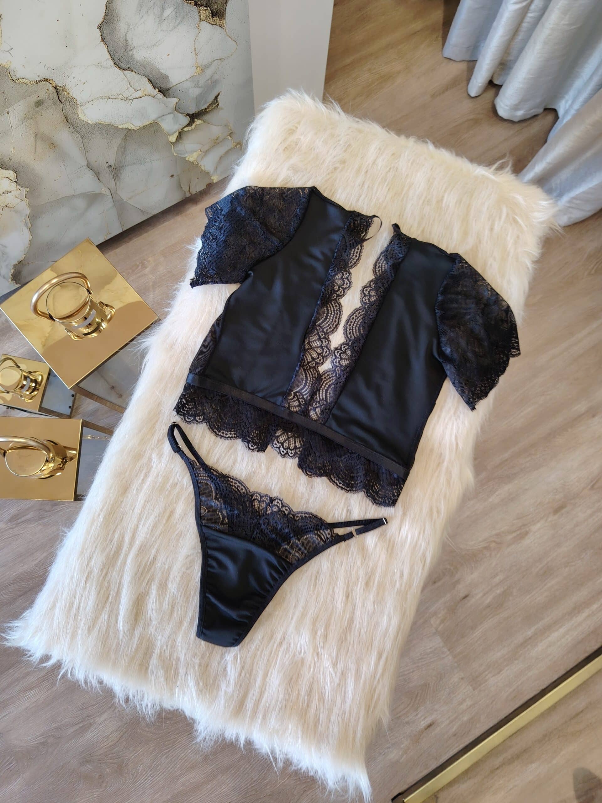 Conjunto Celesia Negro