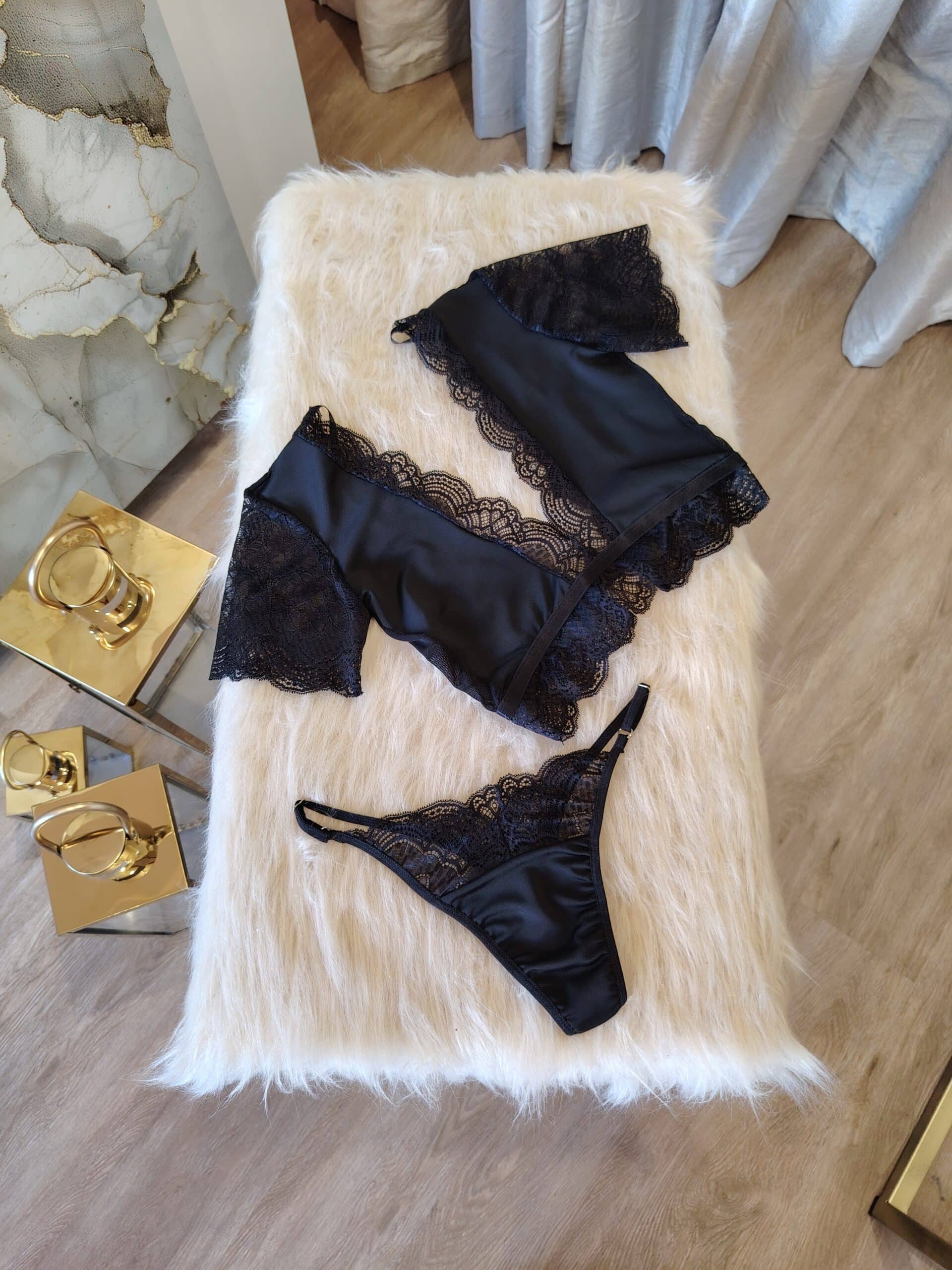 Conjunto Celesia Negro