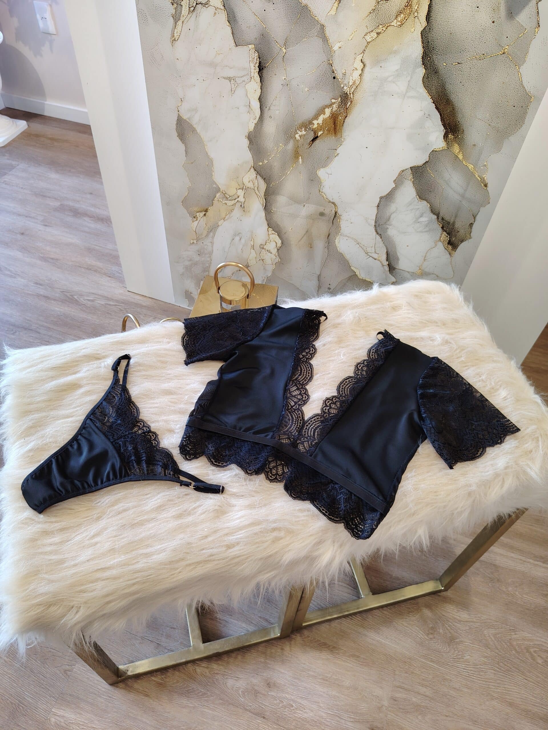Conjunto Celesia Negro