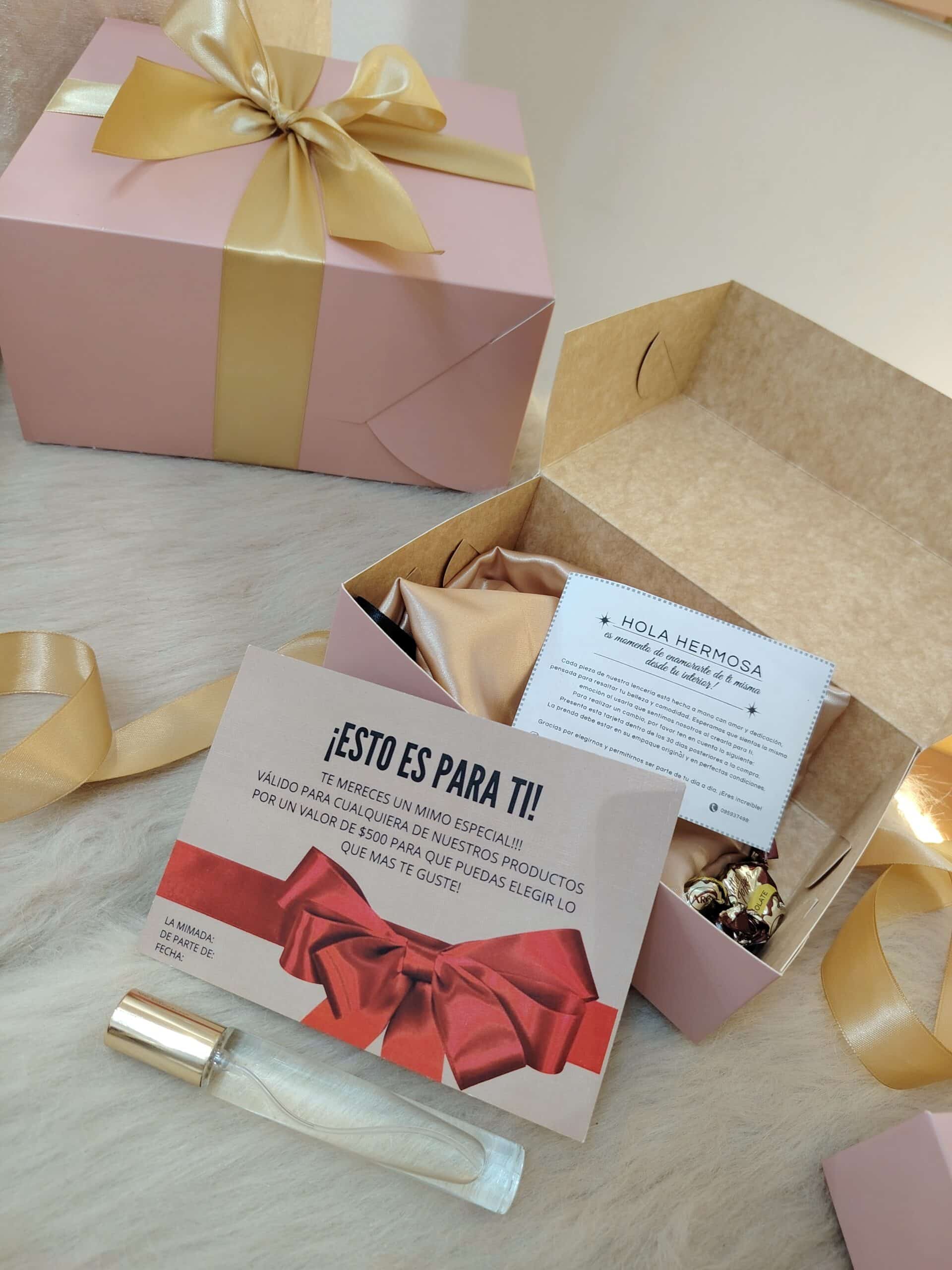 BOX Gift Card $500 + perfume (Envio en 24 horas)