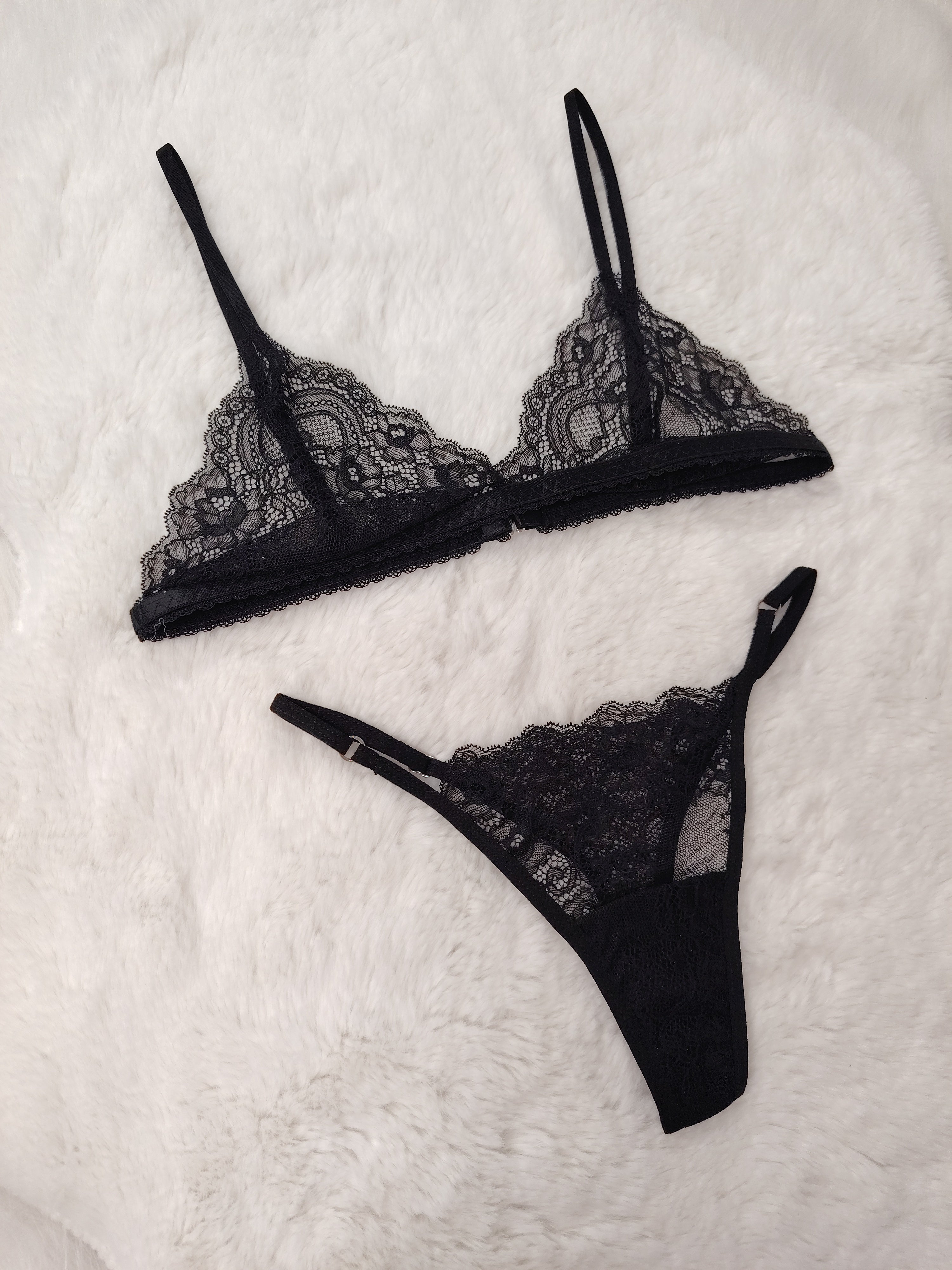 SALE Conjunto Encaje Negro