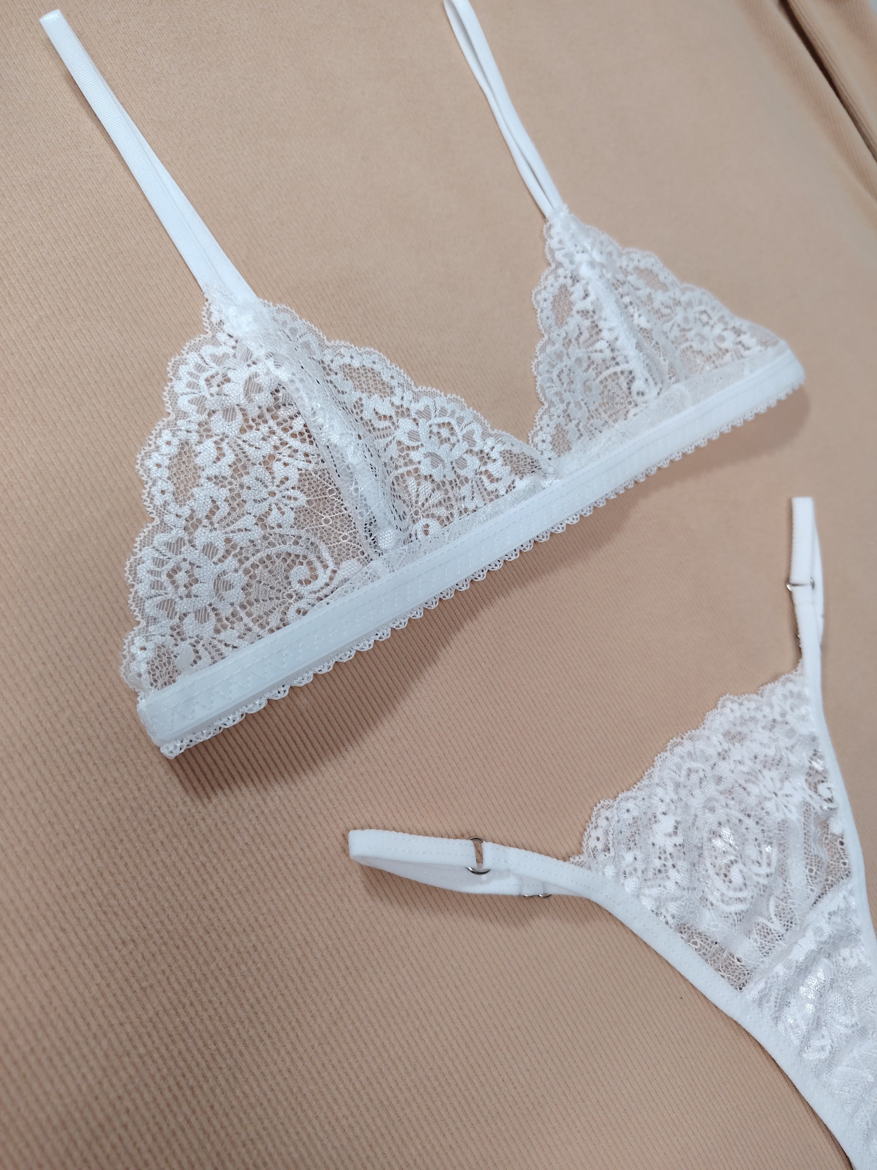 SALE Conjunto Encaje blanco