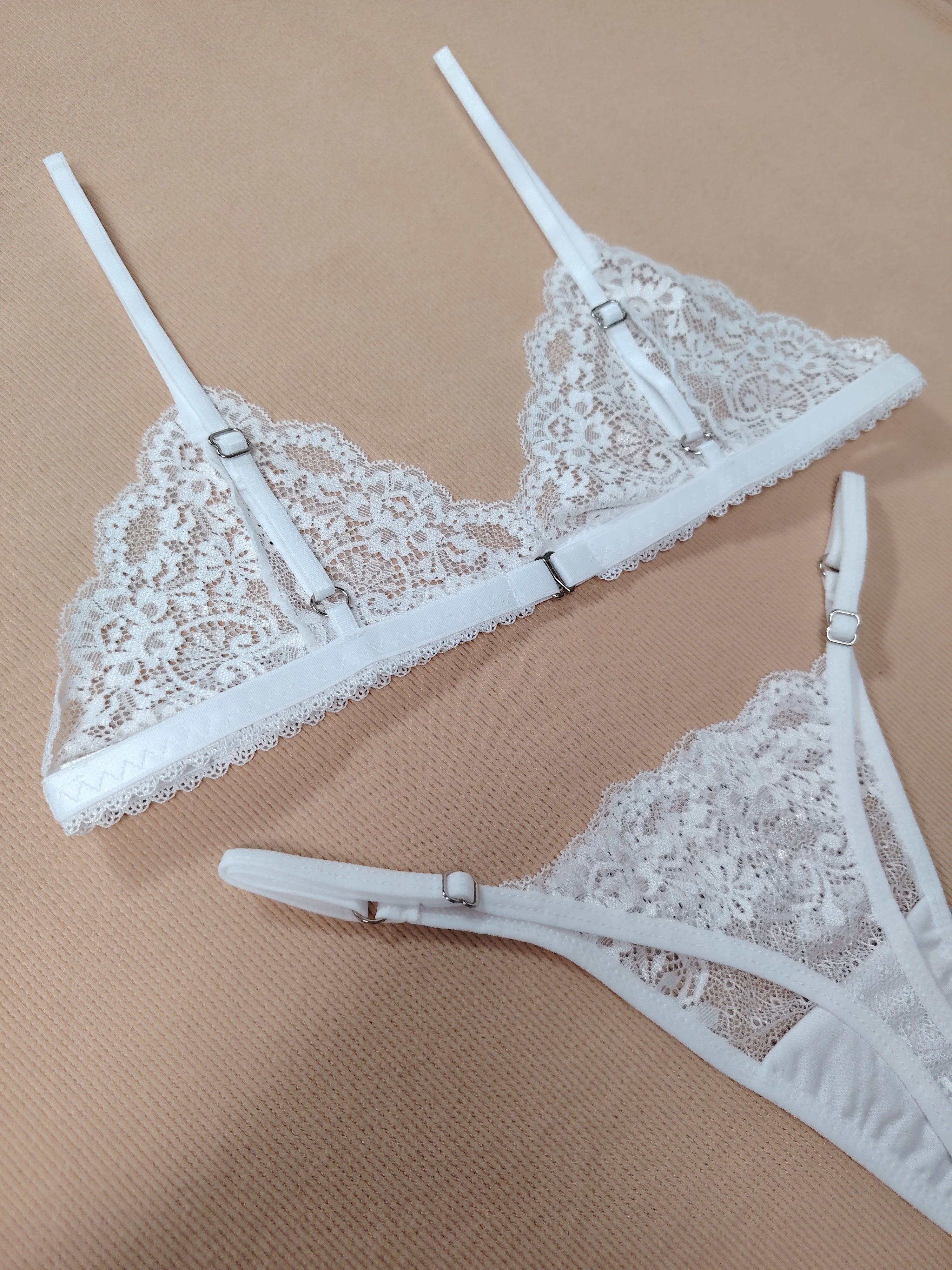 SALE Conjunto Encaje blanco