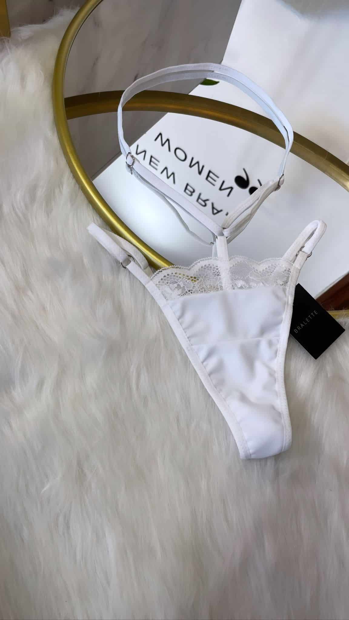 Tanga Gaia Lycra Blanco