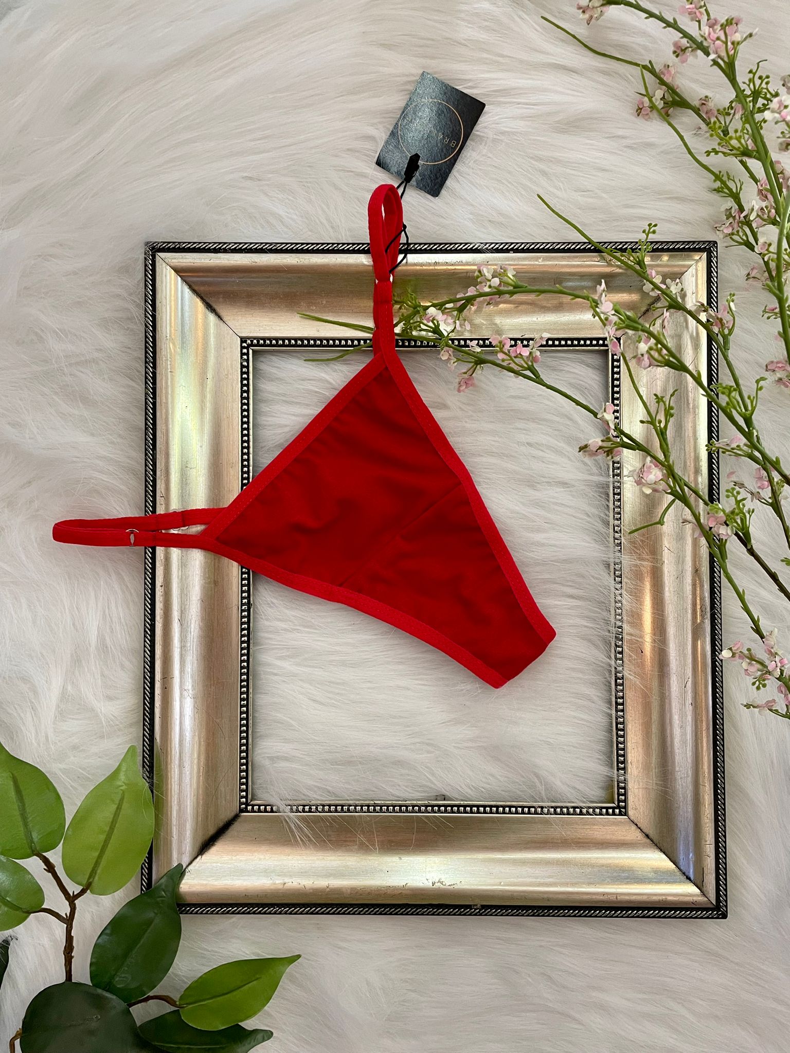 Microtanga de Algodón Rojo