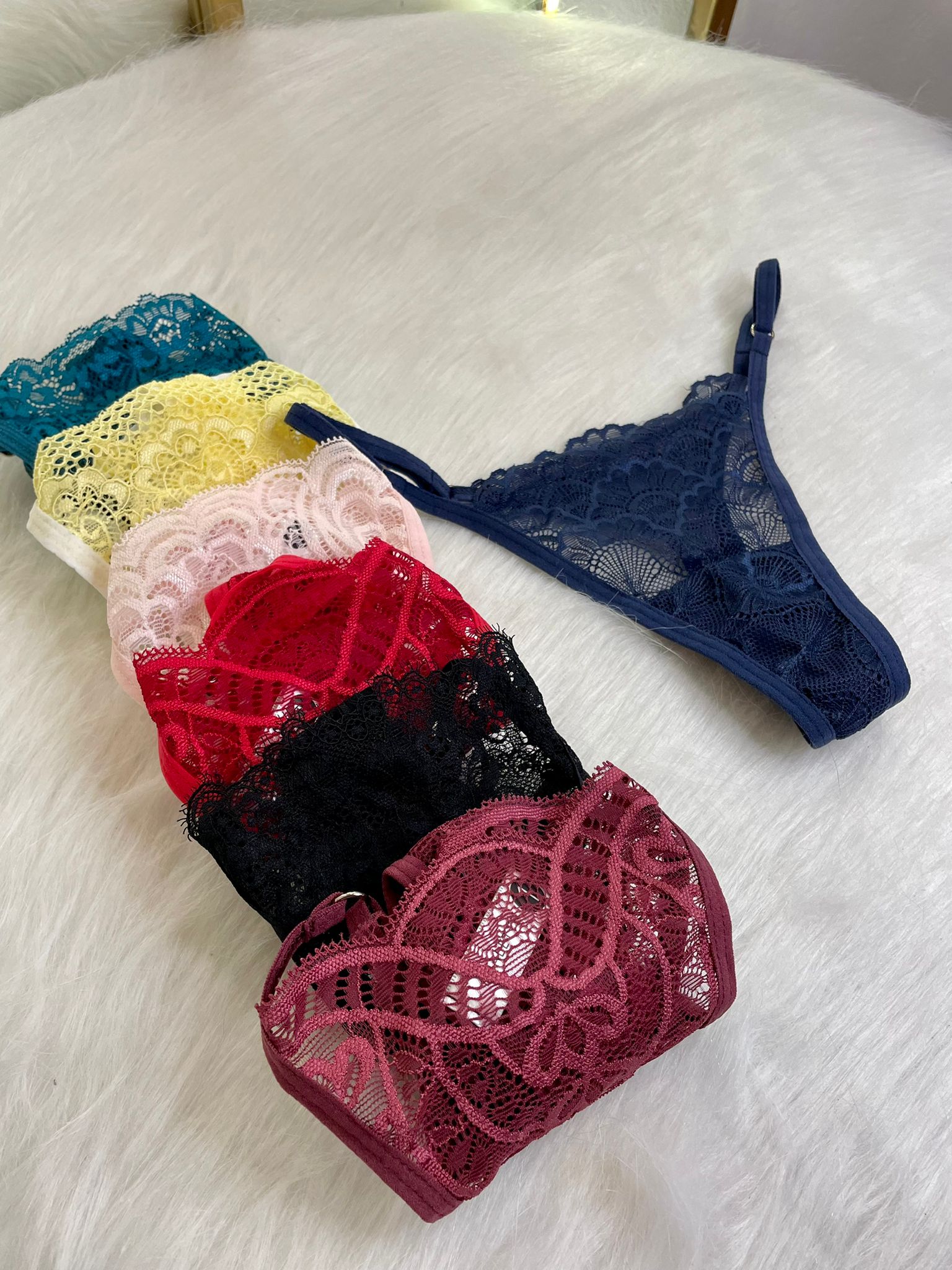 Pack X6 Microtanga de Encaje